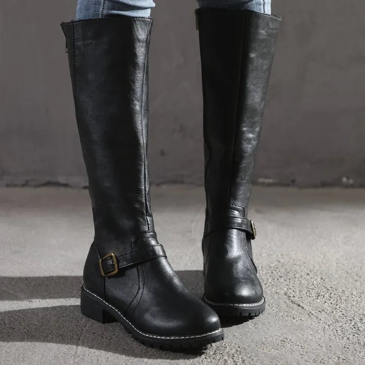 Women's Winter Waterproof Leather Boots