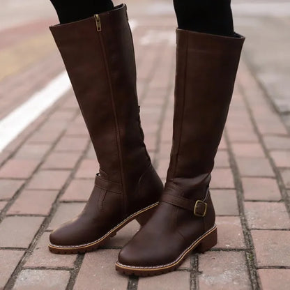 Women's Winter Waterproof Leather Boots