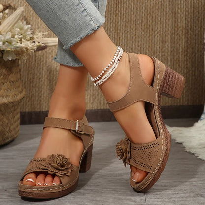 Recommended High Heel Flower Sandals ( BUY 2 FREE SHIPPING )