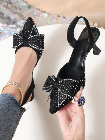 Women's Elegant Rhinestone High Heels