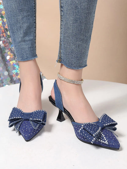 Women's Elegant Rhinestone High Heels