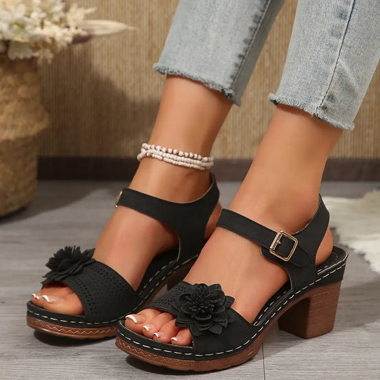 Recommended High Heel Flower Sandals ( BUY 2 FREE SHIPPING )