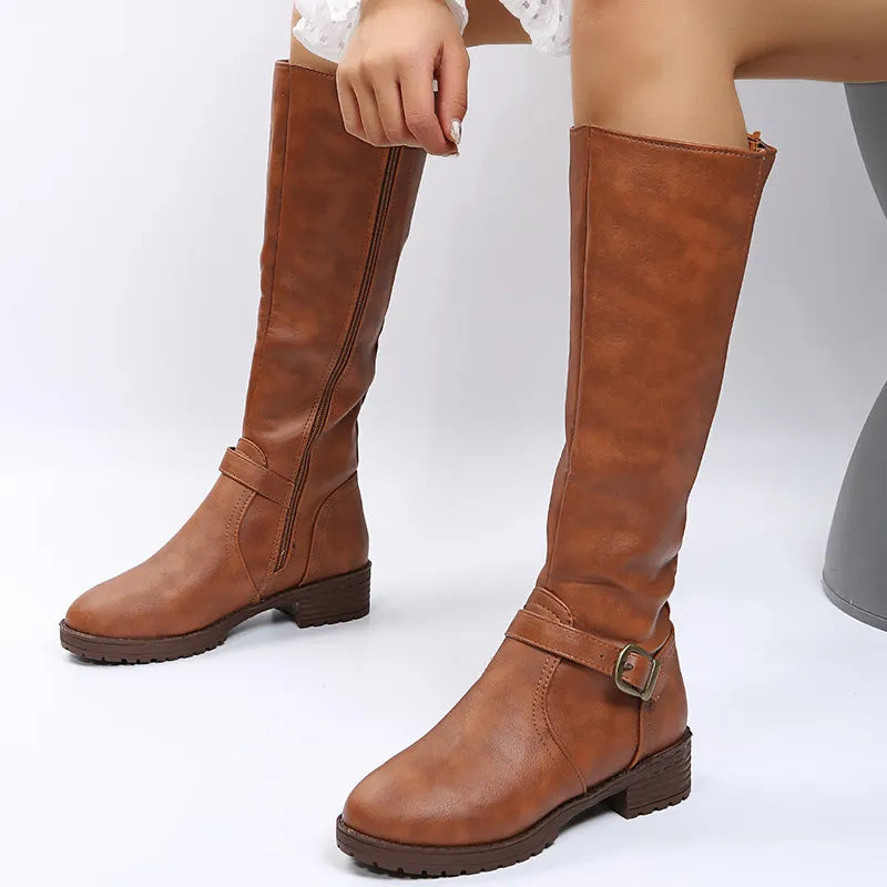 Women's Winter Waterproof Leather Boots