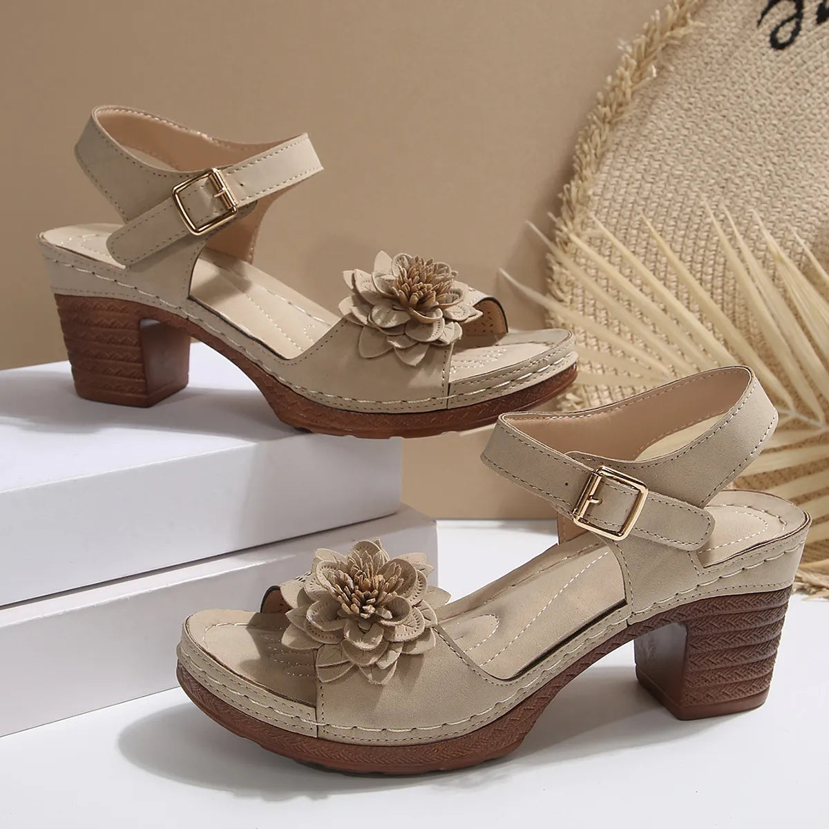 Recommended High Heel Flower Sandals ( BUY 2 FREE SHIPPING )