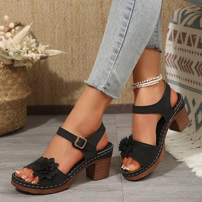 Recommended High Heel Flower Sandals ( BUY 2 FREE SHIPPING )