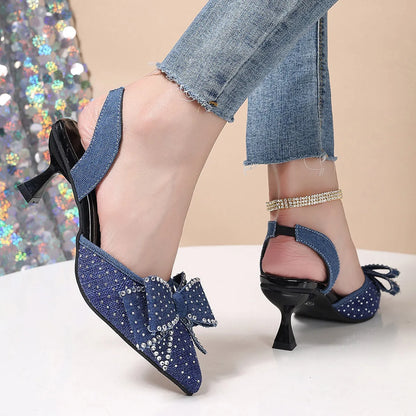 Women's Elegant Rhinestone High Heels