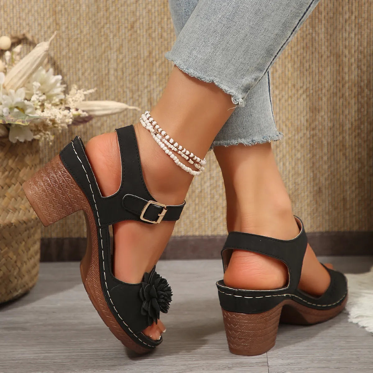 Recommended High Heel Flower Sandals ( BUY 2 FREE SHIPPING )