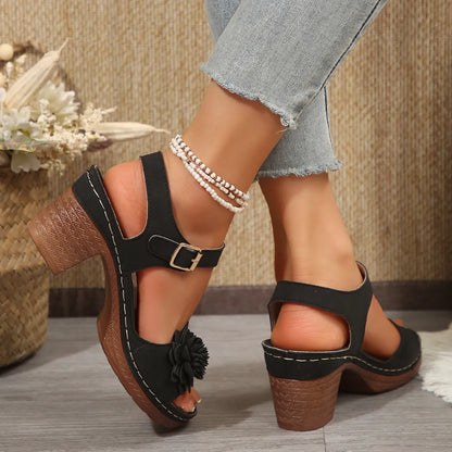 Recommended High Heel Flower Sandals ( BUY 2 FREE SHIPPING )