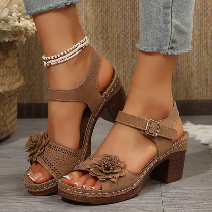Recommended High Heel Flower Sandals ( BUY 2 FREE SHIPPING )