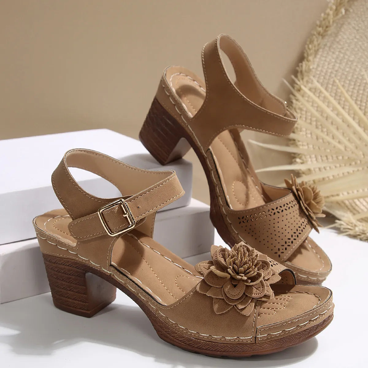 Recommended High Heel Flower Sandals ( BUY 2 FREE SHIPPING )