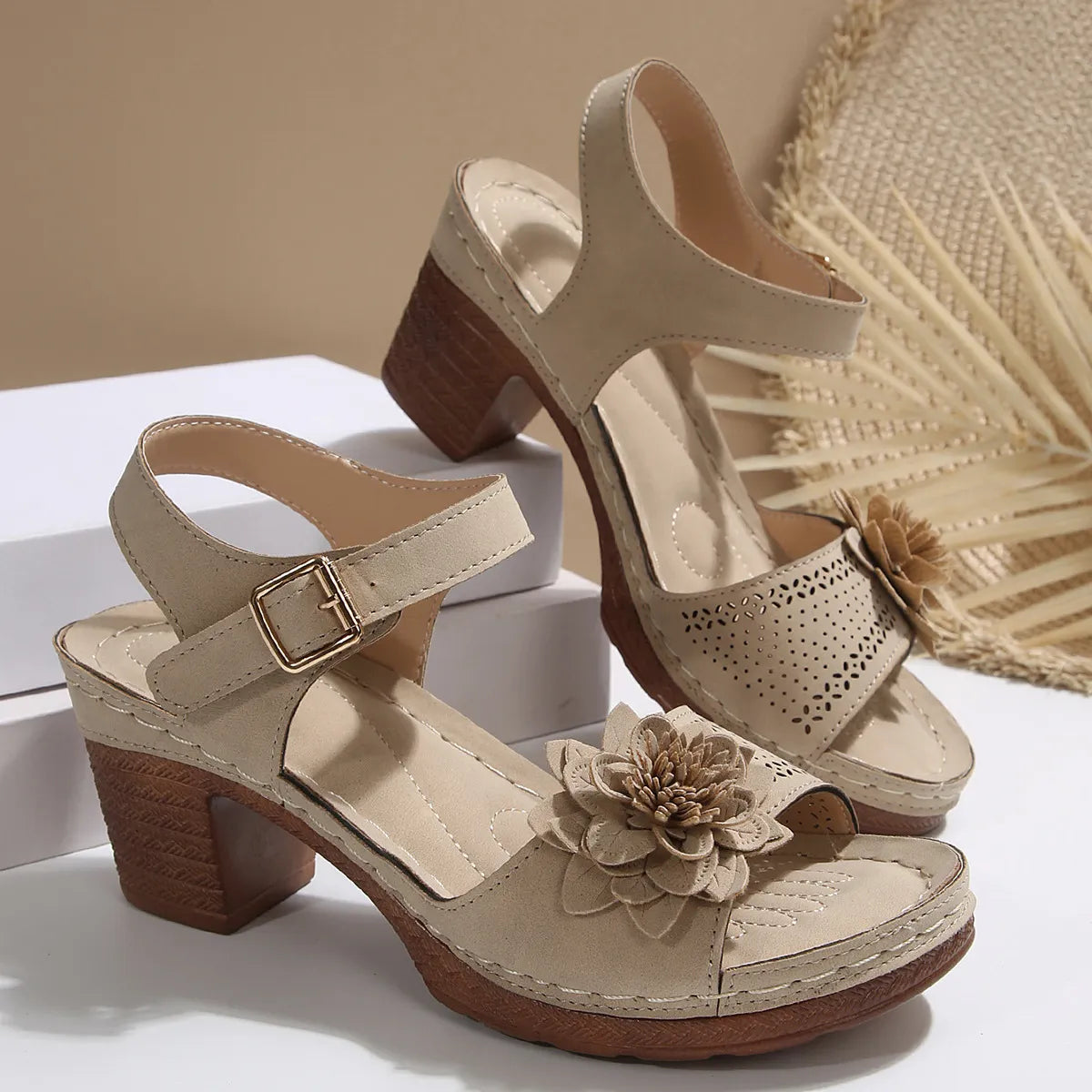 Recommended High Heel Flower Sandals ( BUY 2 FREE SHIPPING )