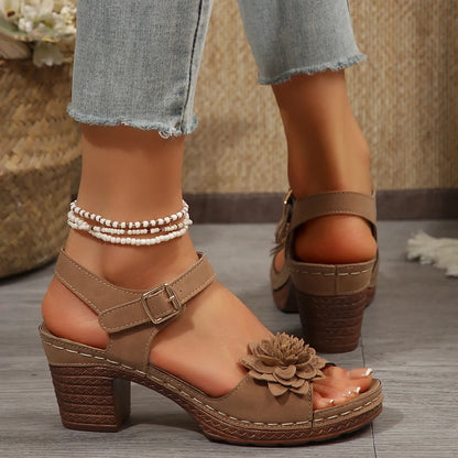 Recommended High Heel Flower Sandals ( BUY 2 FREE SHIPPING )