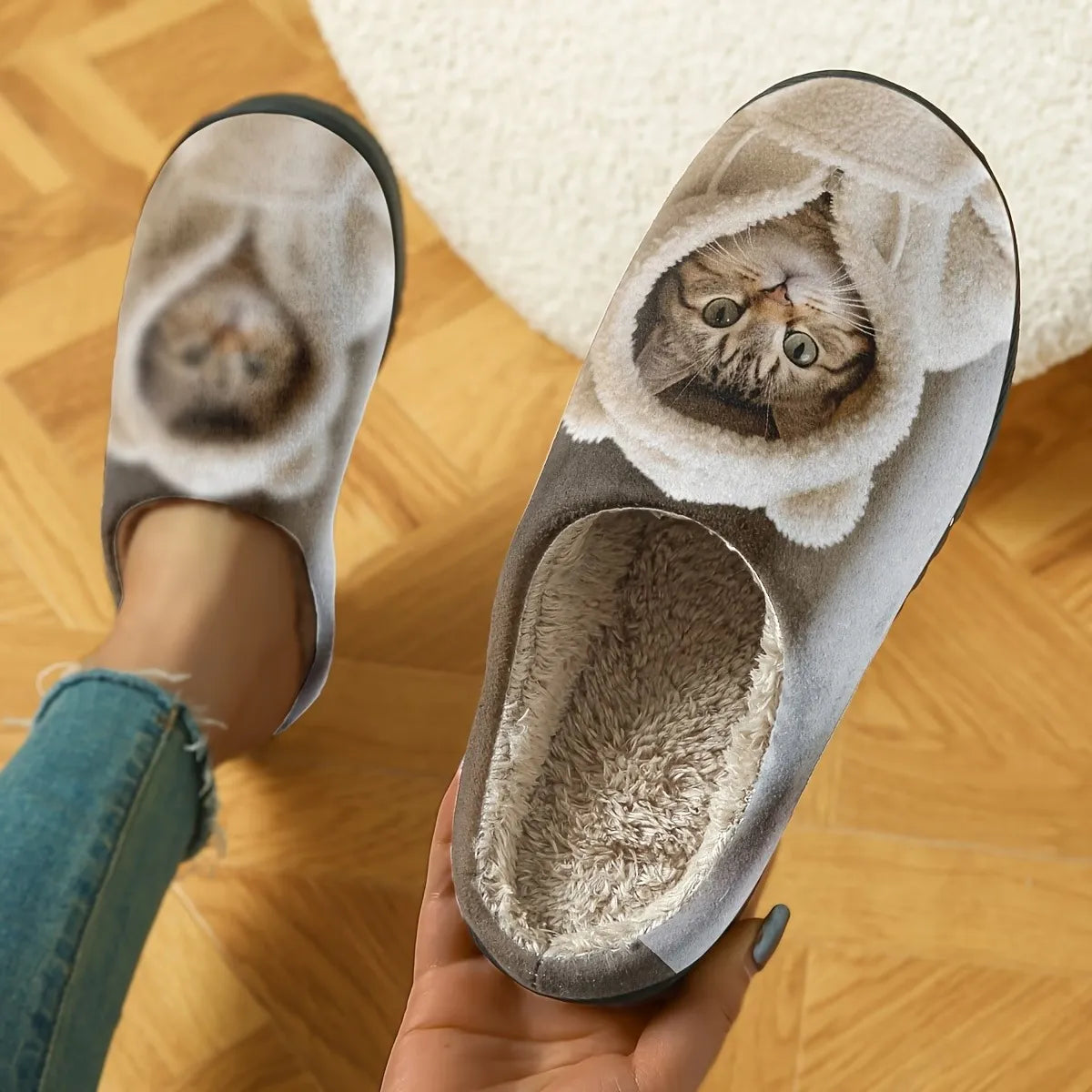 Women's Printed Animals Indoor Silent Slippers