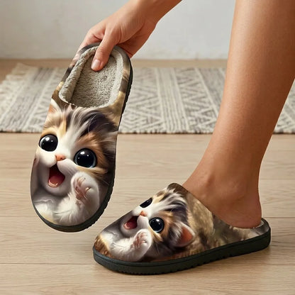 Women's Printed Animals Indoor Silent Slippers