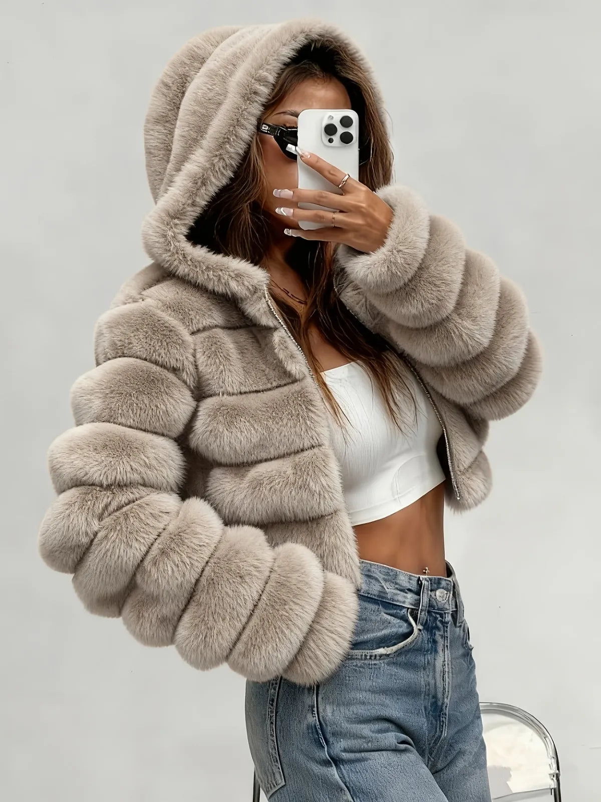 🔥Last Day 50% OFF - Serene Faux Fur Coat