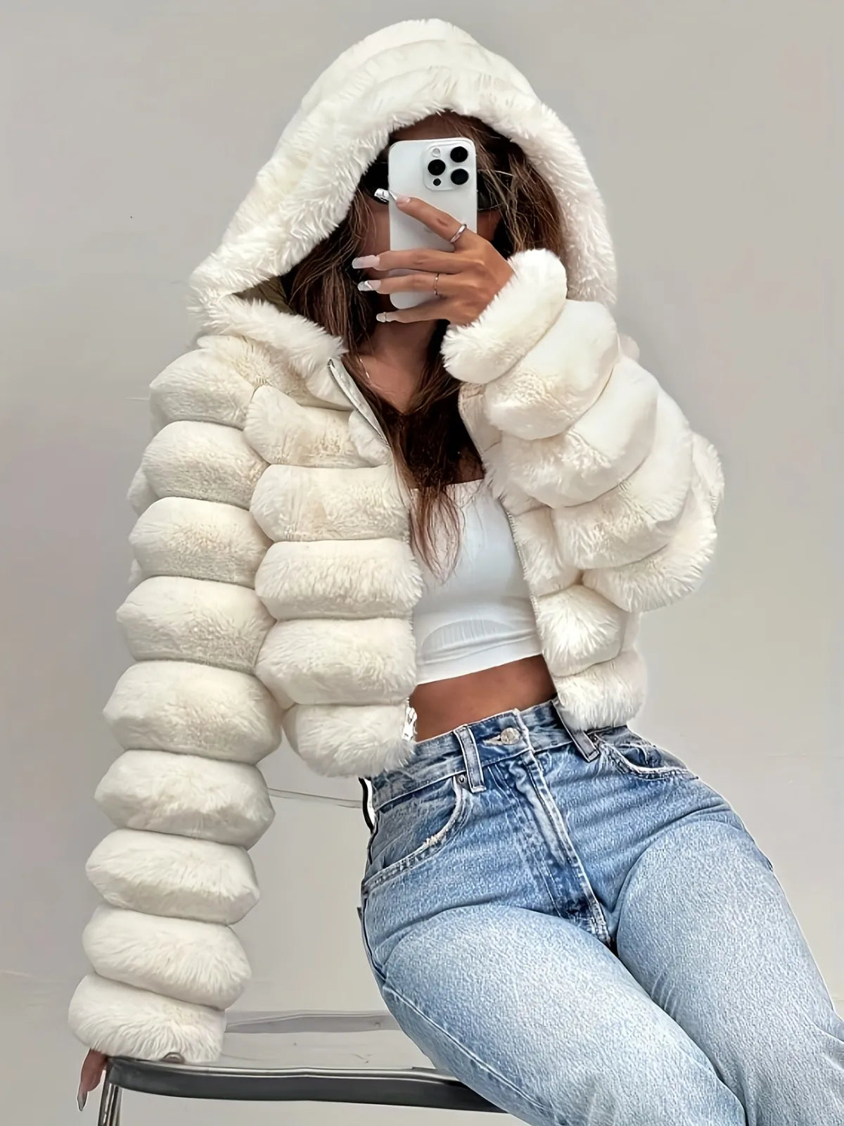 🔥Last Day 50% OFF - Serene Faux Fur Coat