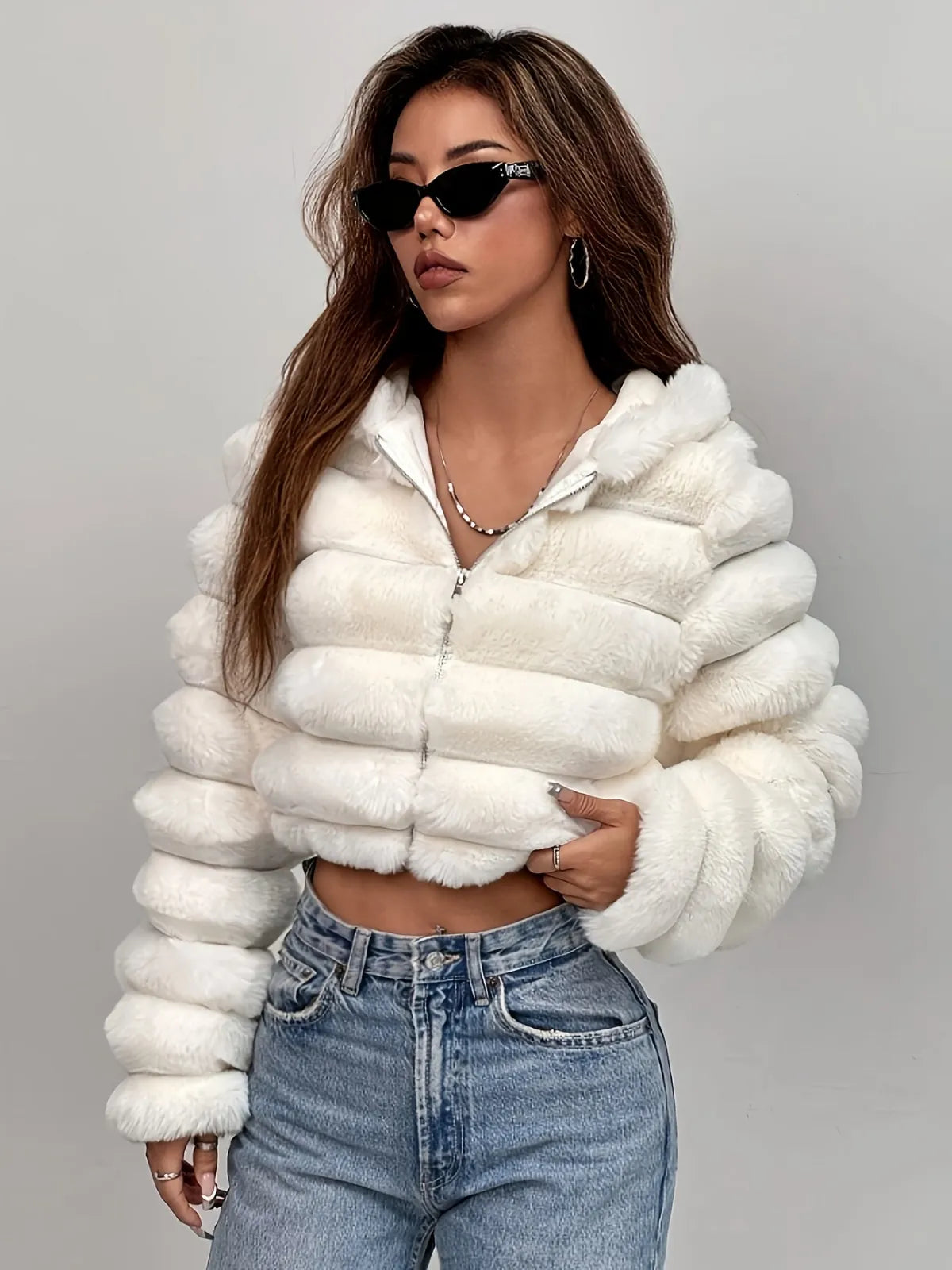 🔥Last Day 50% OFF - Serene Faux Fur Coat