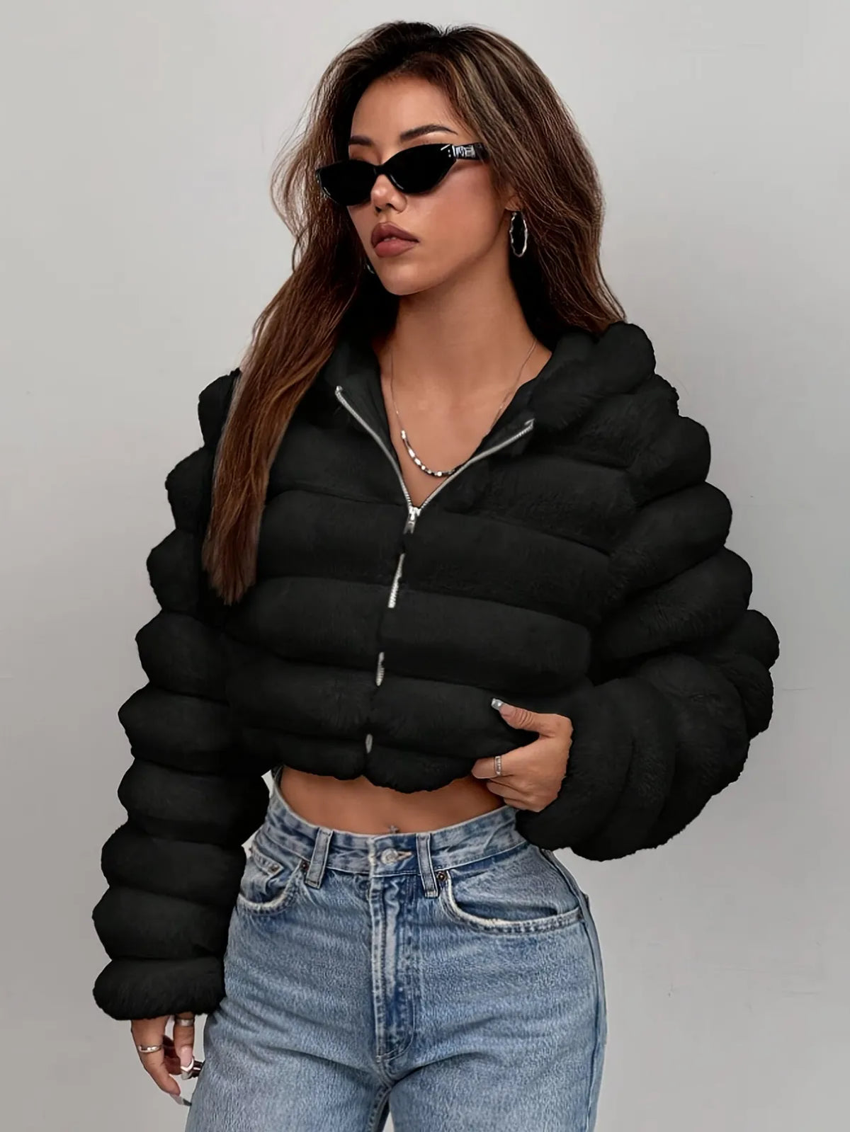 🔥Last Day 50% OFF - Serene Faux Fur Coat